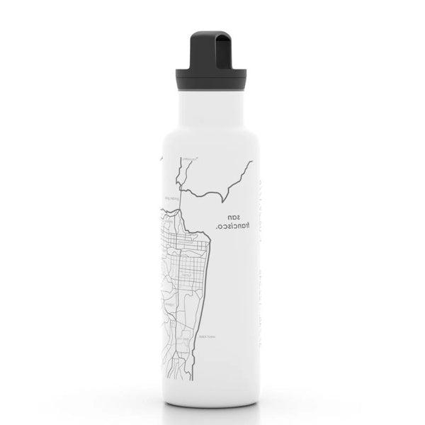 Map of San Francisco Insulated Hydration Bottle
